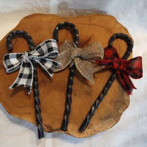 Candy Cane Ornaments - hand forged in Canada