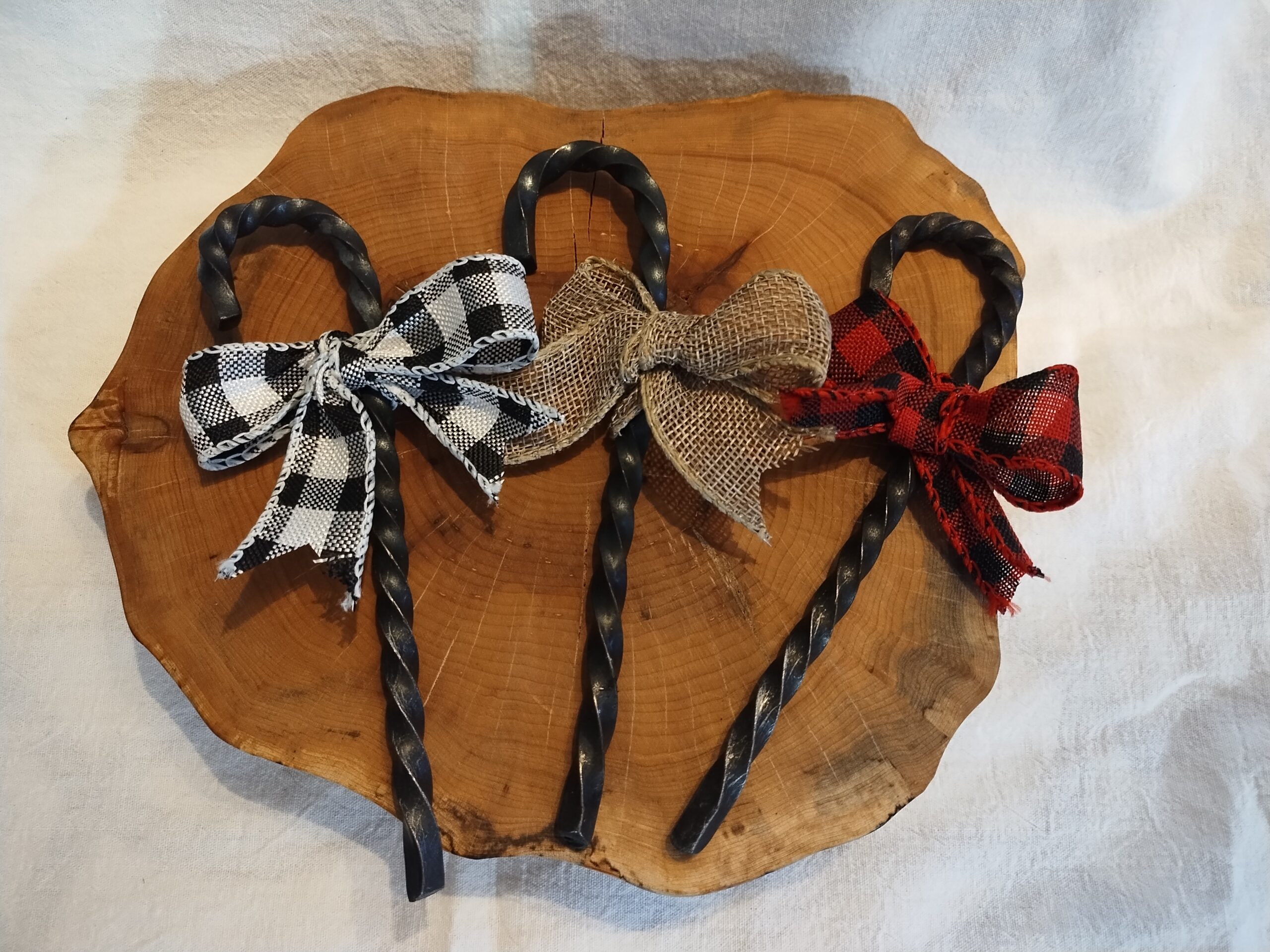 Candy Cane Ornaments - hand forged in Canada