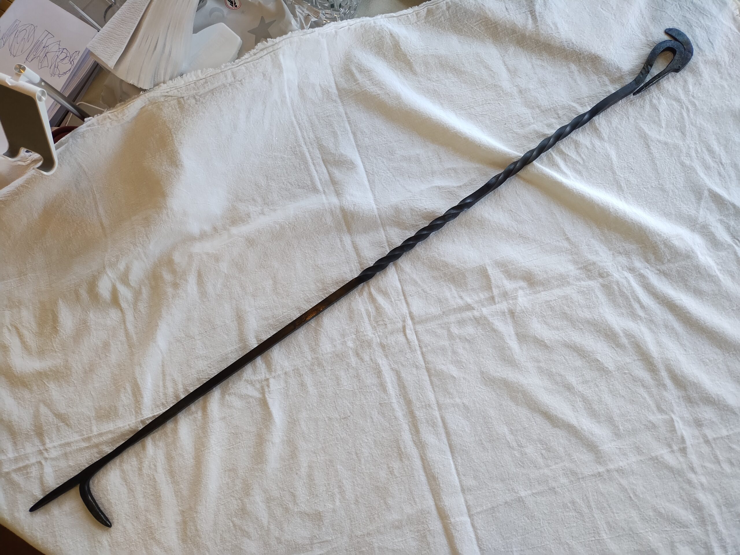 Heron Fire Poker - hand forged in Canada - Image 2
